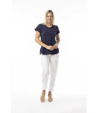 Orientique Organic Cotton Tee -  Navy