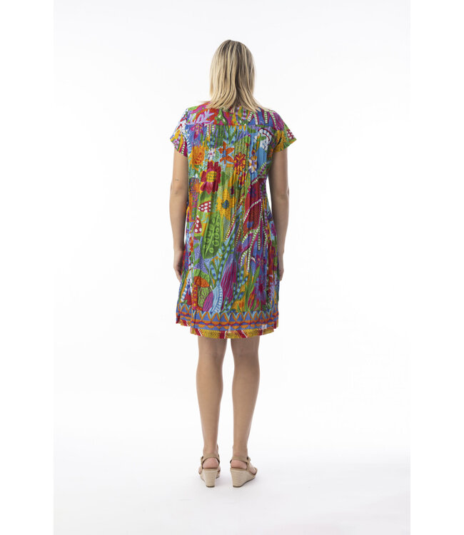 Orientique Organic Cotton Dress -  Multi Floral