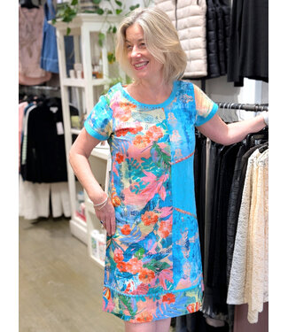 Orientique Organic Cotton  Patch Dress -  Malvinas