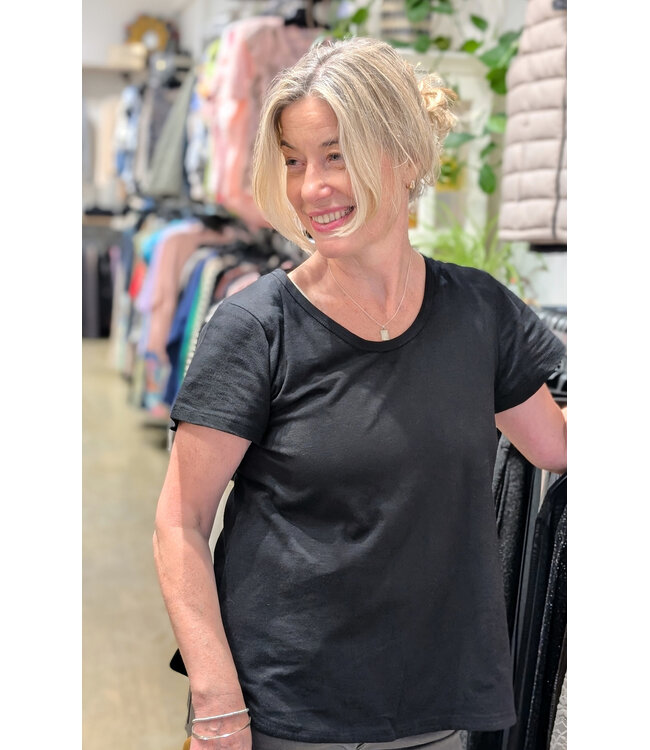 Orientique Organic Cotton Tee -  Black