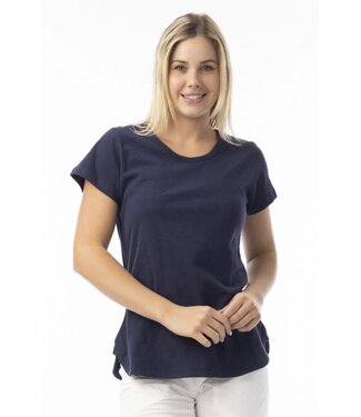 Orientique Organic Cotton Tee -  Navy