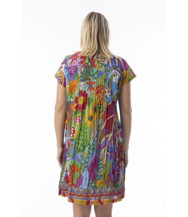 Orientique Organic Cotton Dress -  Multi Floral