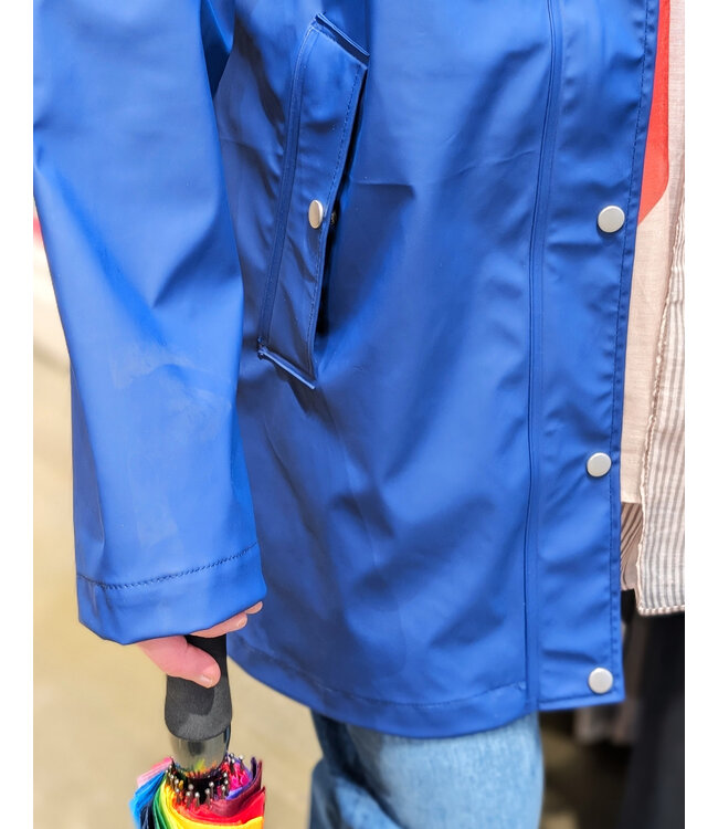 B. Young Rain Jacket - Medieval Blue