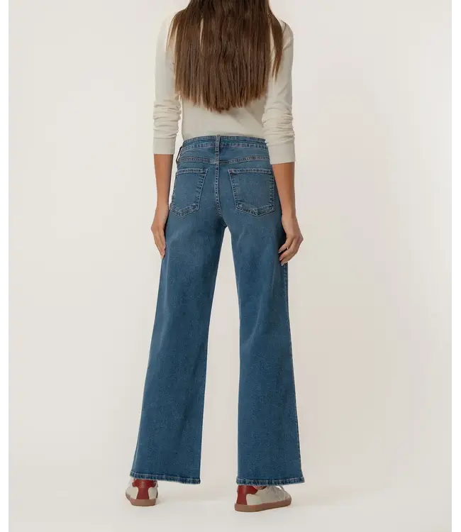 KUT Jeans Maya High Rise Wide Leg - Generous w/Dark Wash