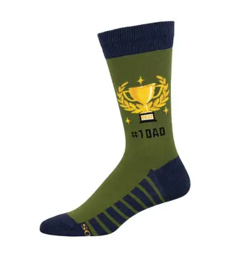 Socksmith Graphic Crew Socks - #1 Dad