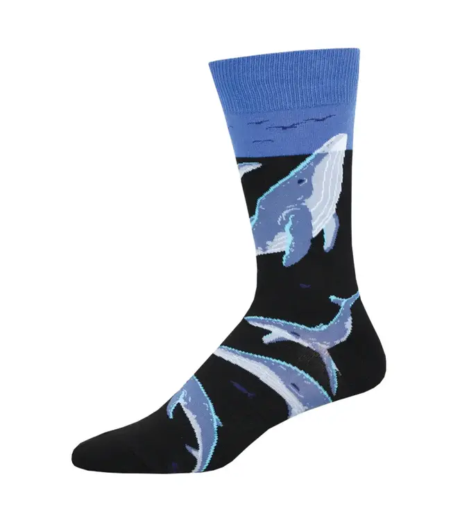 Socksmith Graphic Crew Socks - Whale Watching