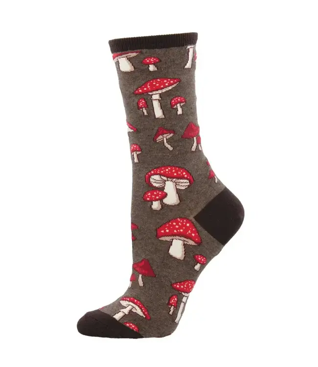 Socksmith Graphic Crew Socks - Pretty Fly For A Fungi