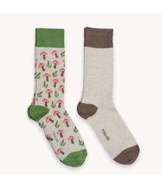 Pokoloko Pima Cotton 2 Pk Socks - Mushroom Meadow