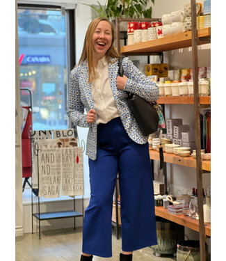 ICHI Kate Wide Pant - Sodalite Blue