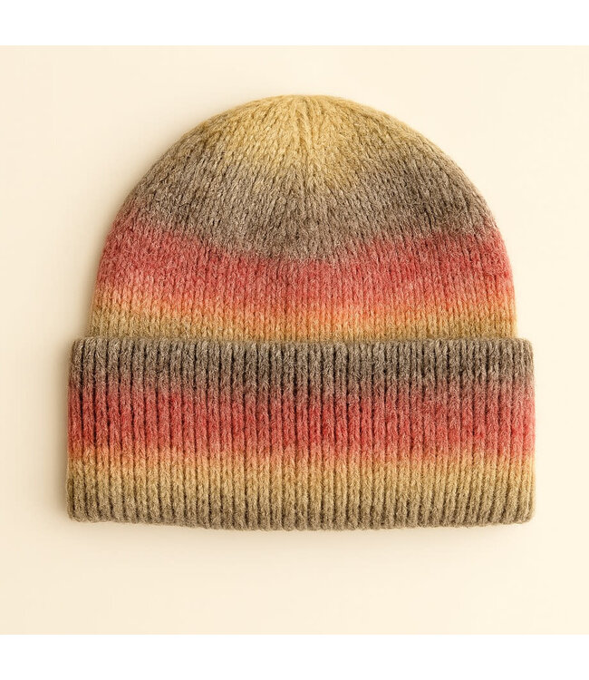 Pika & Bear "Nelson" Wool Blend Striped Toque - Catskills
