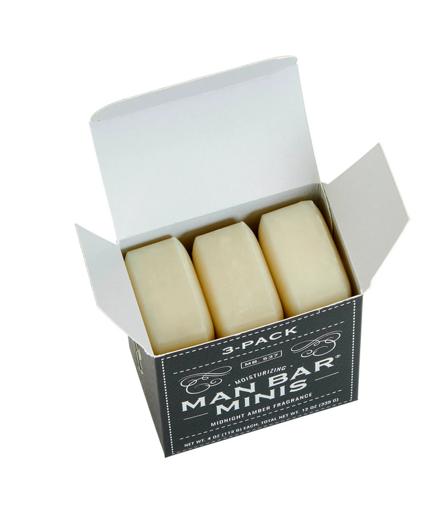 San Francisco Soap Company Man Bar Mini 3 Pack - Midnight Amber
