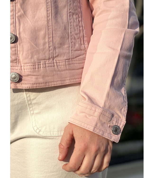 Fransa Twill Jacket - Lotus Pink