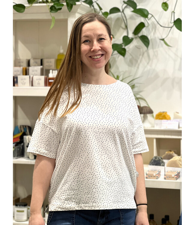 Fransa Siva Tee  - Dots