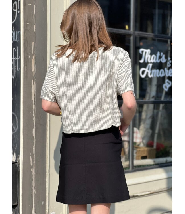 Fransa Frena Skirt - Black