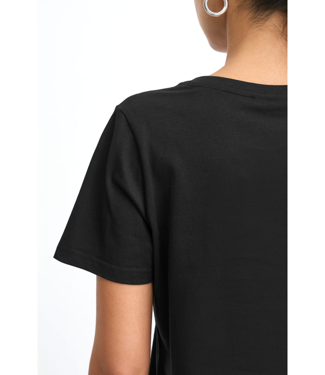 ICHI IHPalmer V-Neck Tee - Black