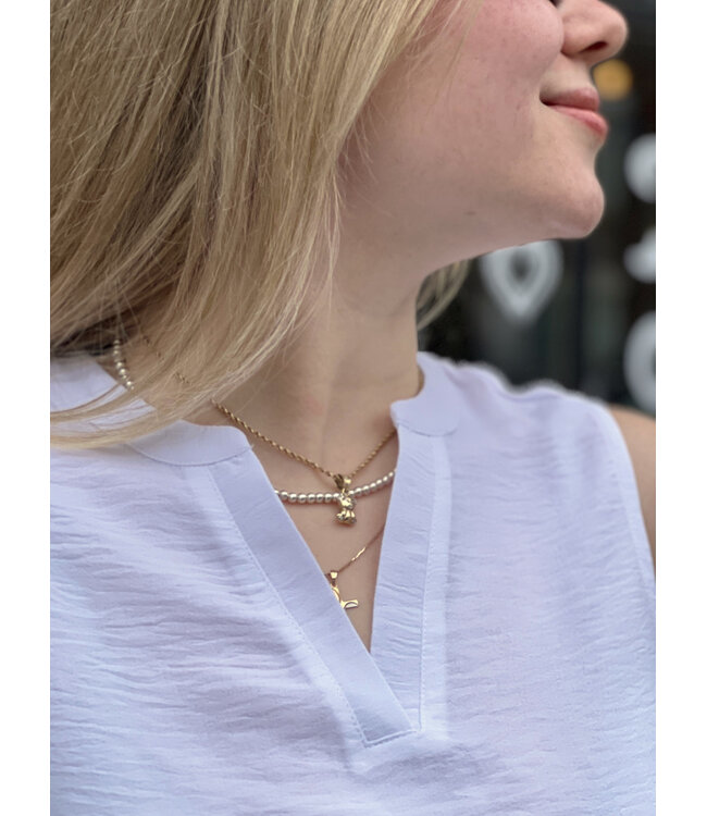 Point Zero Sleeveless Blouse - White