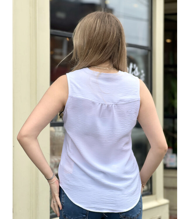 Point Zero Sleeveless Blouse - White
