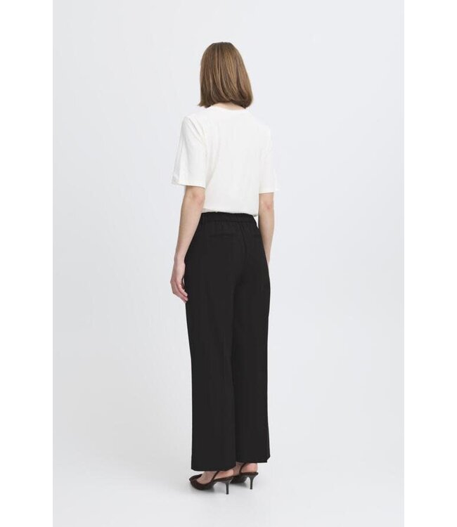 B. Young Danta Wide Leg Crop Pants - Black