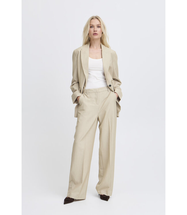 B. Young BYDanta Wide Leg Pants - Humus Melange