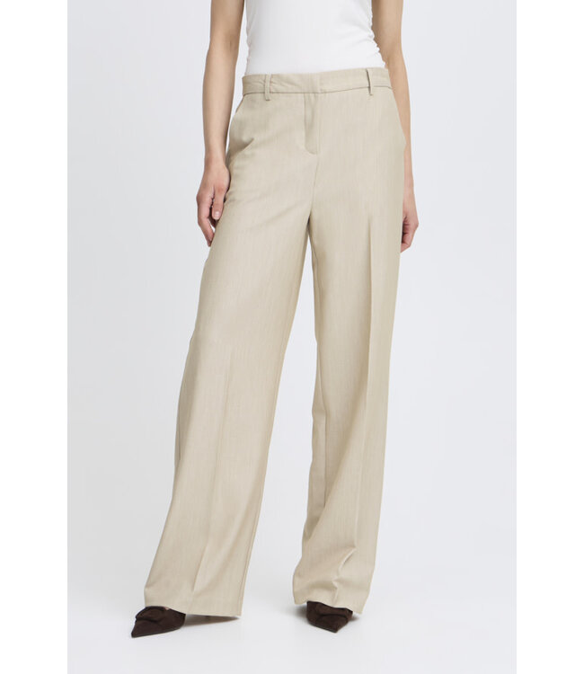 B. Young BYDanta Wide Leg Pants - Humus Melange