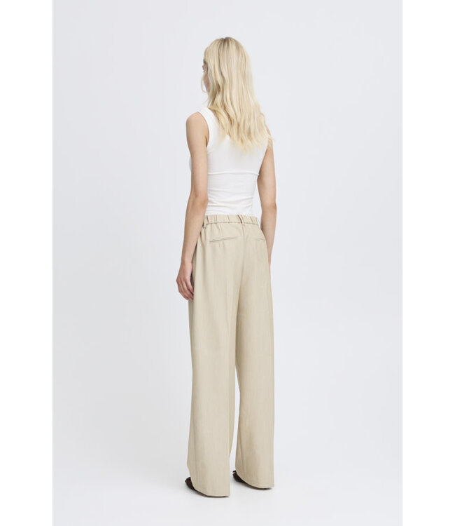 B. Young BYDanta Wide Leg Pants - Humus Melange