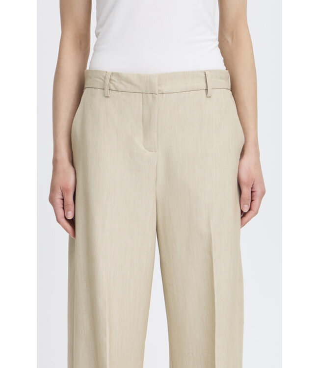 B. Young BYDanta Wide Leg Pants - Humus Melange