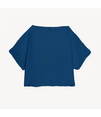 Pokoloko Crinkle Boat Top - OS - Denim