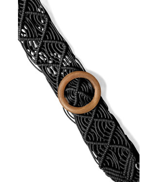 B. Young Crochet Belt - Black