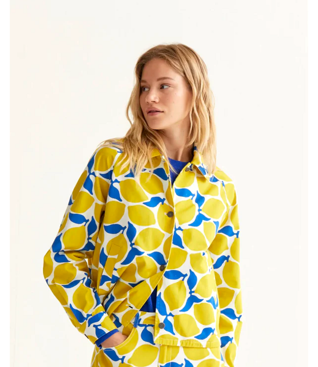 Compania Fantastica Cotton Jacket - Lemon Print