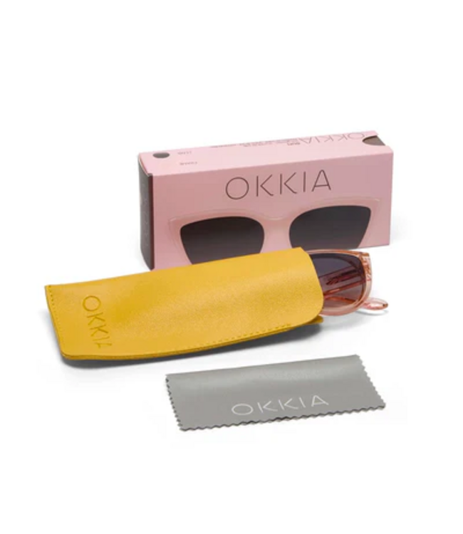 Okkia Silvia Cat Eye Sunglasses - Transparent Pink