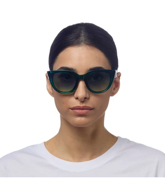 Okkia Silvia Cat Eye Sunglasses - Transparent Green