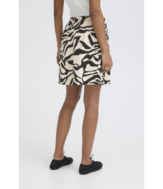 ICHI Linno Skirt - Zebra