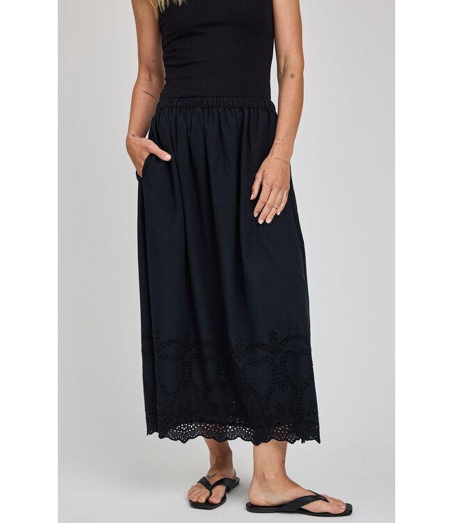 Gentle Fawn Elodie Eyelet Skirt - Black