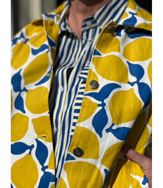 Compania Fantastica Cotton Jacket - Lemon Print