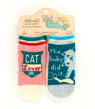 Blue Q Baby Socks - Cat Lover Jr.