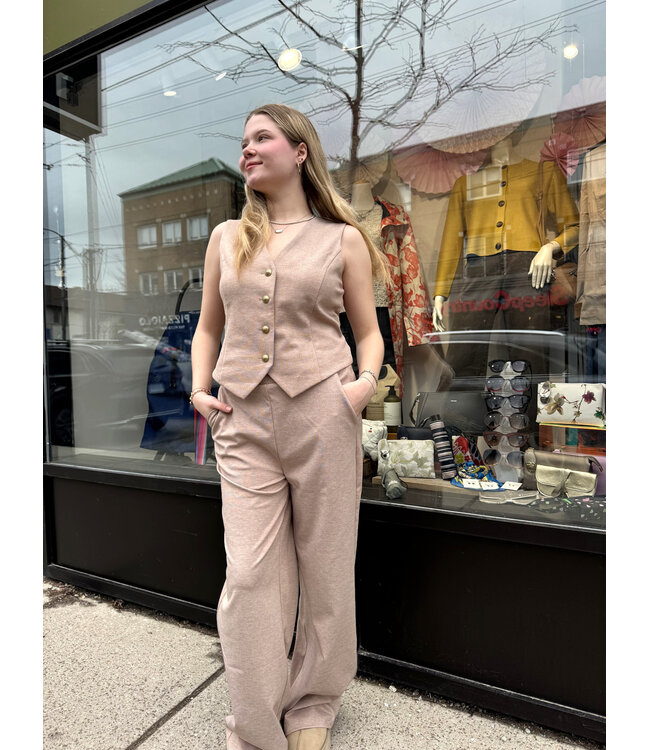 Cream CRAnett Vest - Beige