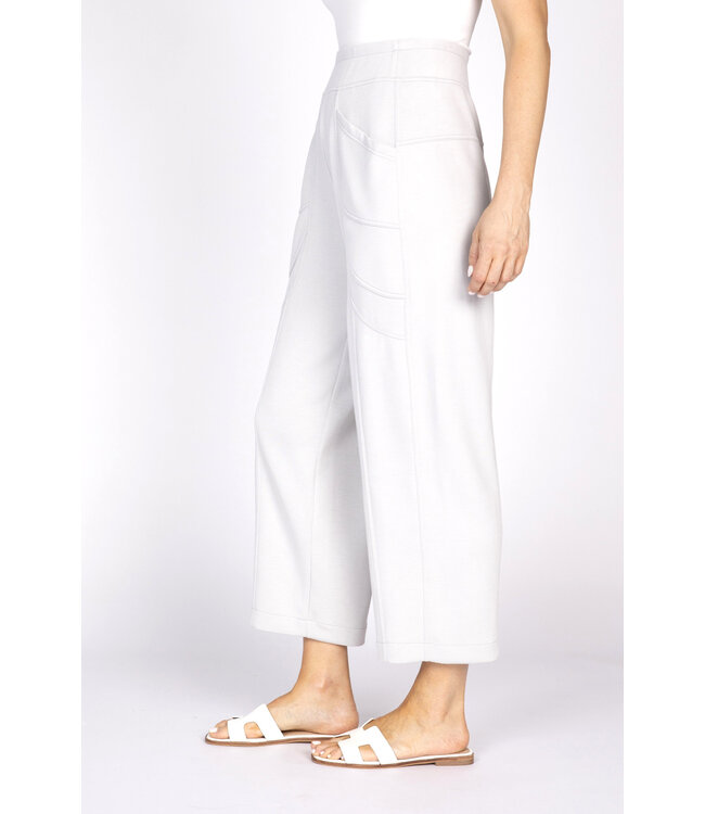 Olivia Border Stitch Pant - Sandy Grey