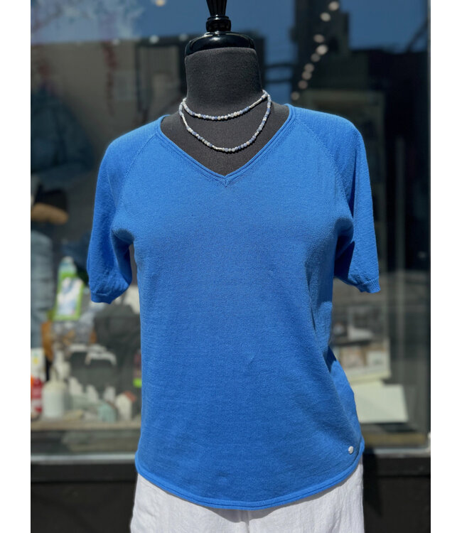 Cream CRRomane Knit Top - Palace Blue