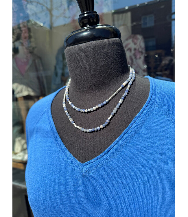 Cream CRRomane Knit Top - Palace Blue