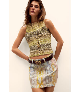 Desigual Crochet Tank Top - Green