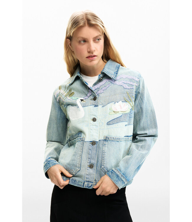 Desigual Swan Jean Jacket - Denim