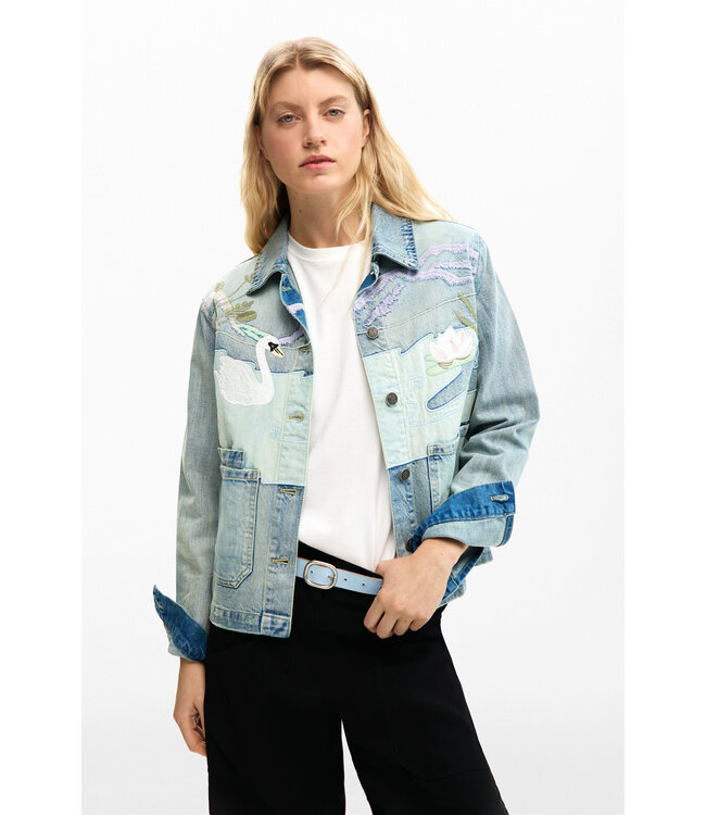 Desigual Swan Jean Jacket - Denim