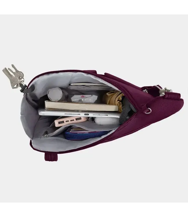 Travelon Anti-Theft Classic  Crossbody - Burgundy
