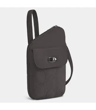 Travelon Anti-Theft Runways  Asymmetric Crossbody - Smoke