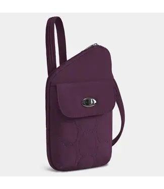 Travelon Anti-Theft Runways  Asymmetric Crossbody - Plum