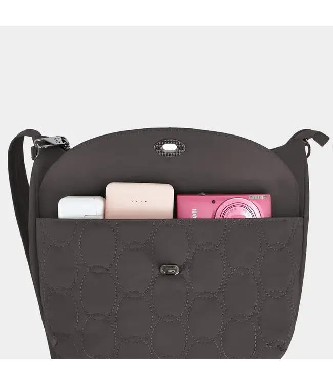 Travelon Anti-Theft Runways  Medium Crossbody - Smoke