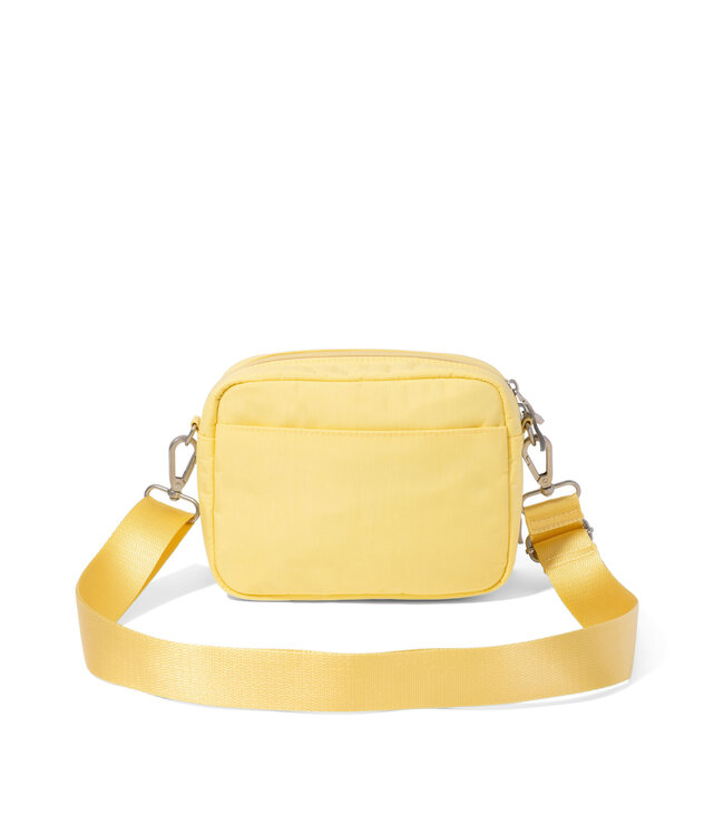 Baggallini Coastal Flip Lock Camera Crossbody Bag - Butter Yellow