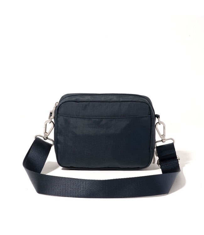 Baggallini Coastal Flip Lock Mini Crossbody Bag - French Navy