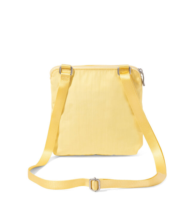 Baggallini Coastal Flip Lock Mini Crossbody Bag - Butter Yellow