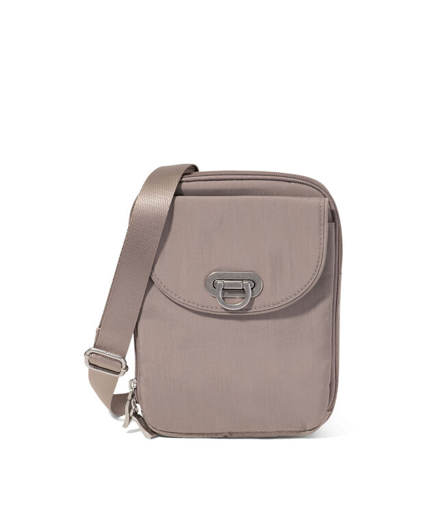 Baggallini Coastal Flip Lock Venture Crossbody - Moonrock